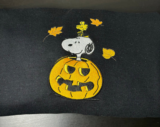 Dog in Pumpkin